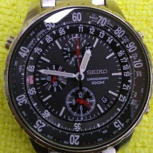 Mens Seiko Pilots chronograph